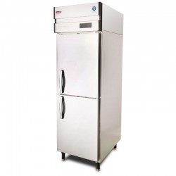 2 Door Stainless Steel Upright Chiller Freezer